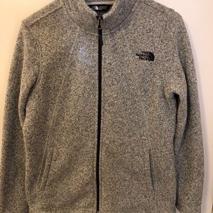 Like new North Face grey zip up